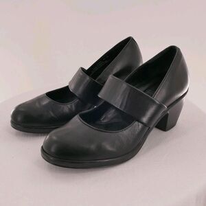 Dansko Sz 10 US Eur 41 Brooke Mary Jane Women's Black Pump Leather MaryJane READ